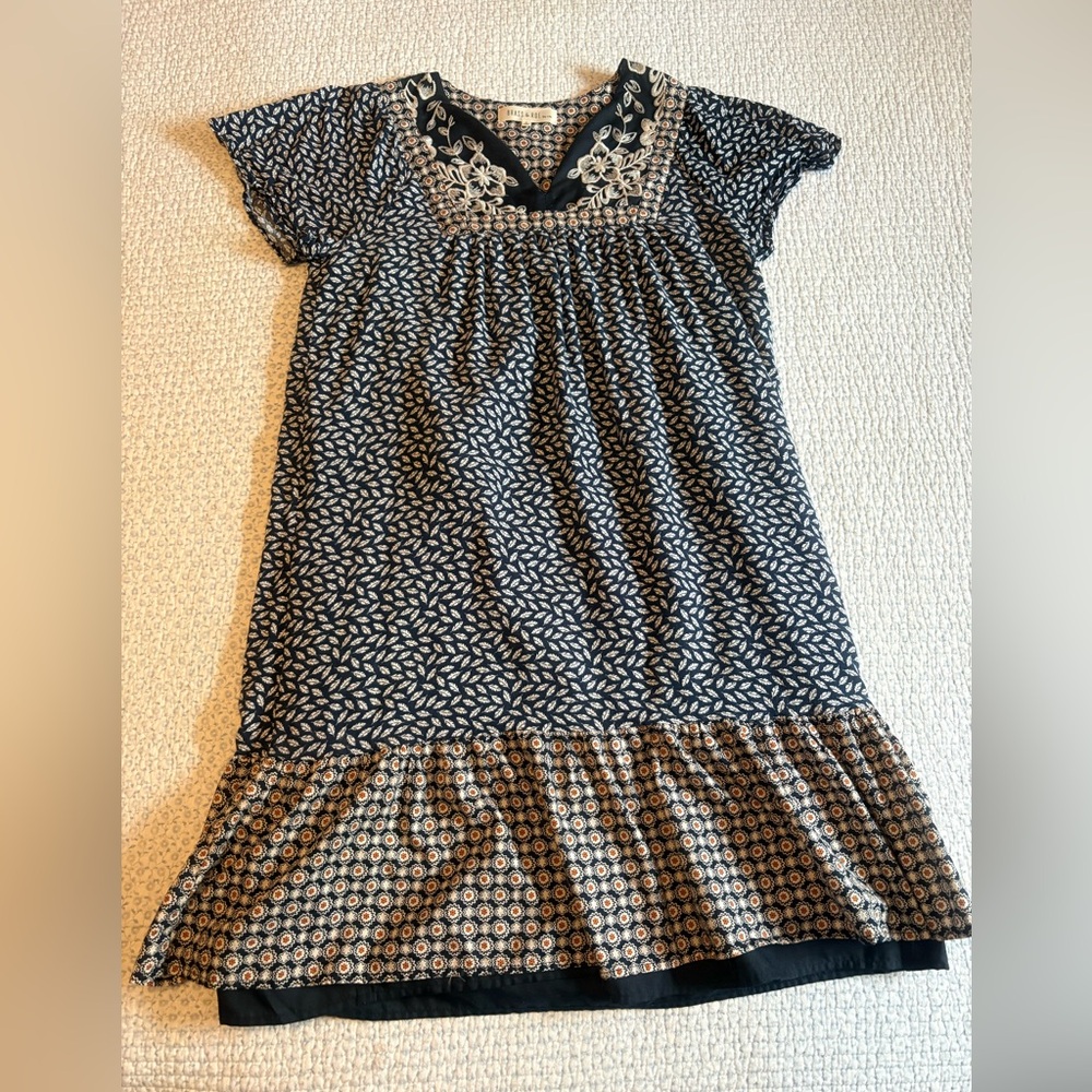 Brass & Roe by CTS Embroidered Tunic Dress